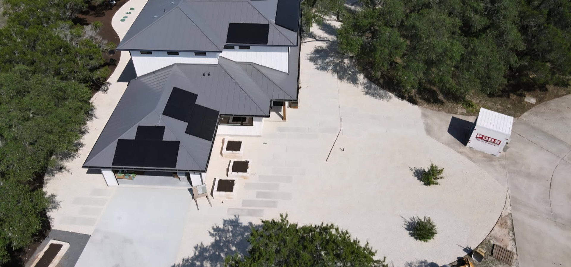 Austin home with a custom landscape installation by Thrive Landscape and Design