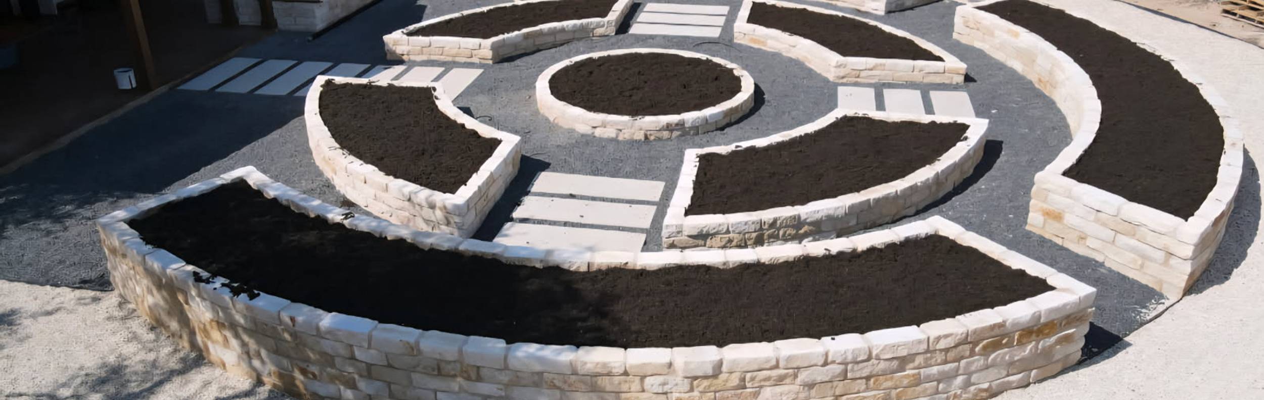 Driftwood, TX hill country home with landscape installation by Thrive Landscape and Design