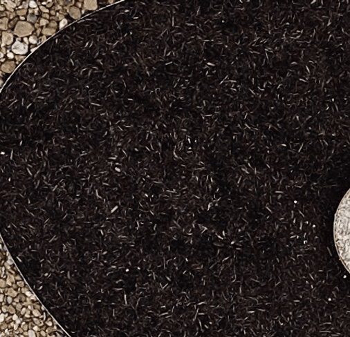 Gravel and mulch planters in a Spicewood front yard xeriscape